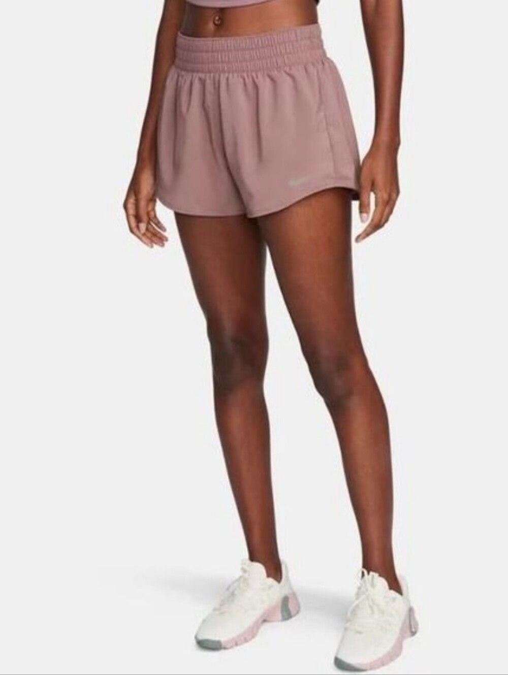 NWT Nike One Mid-Rise 3" Brief-Lined Shorts Smokey Mauve  SIZE XXL